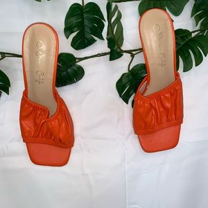 Orange sandals